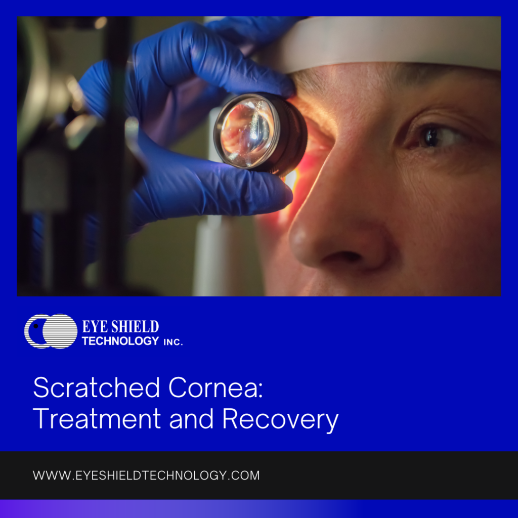 Scratched Cornea Treatment and Recovery Eye Shield Technology